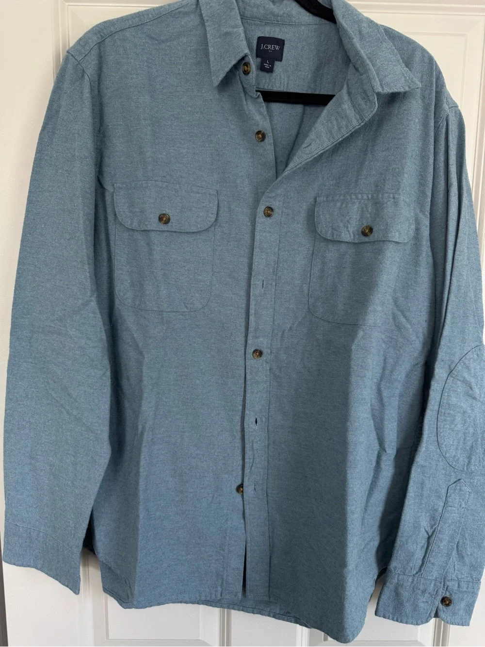 J. Crew Men's Light Blue Button-Up Shirt
